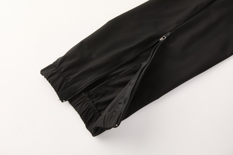 26/27 Chelsea Black Full Zipper Hooded Jacket Tracksuit + Long Pants
