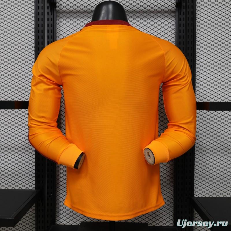 Player Version 2026 AS Roma x Adidas Originals Orange Special Edition Long Sleeve Jersey