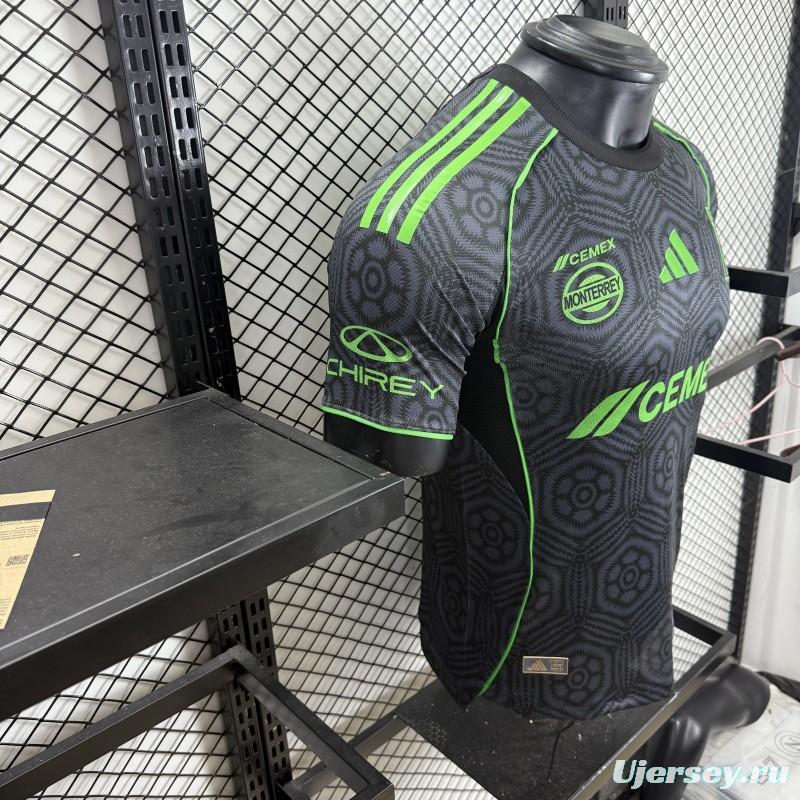 Player Version 25/26 Tigres UANL Adidas Third / Special Edition Black Jersey