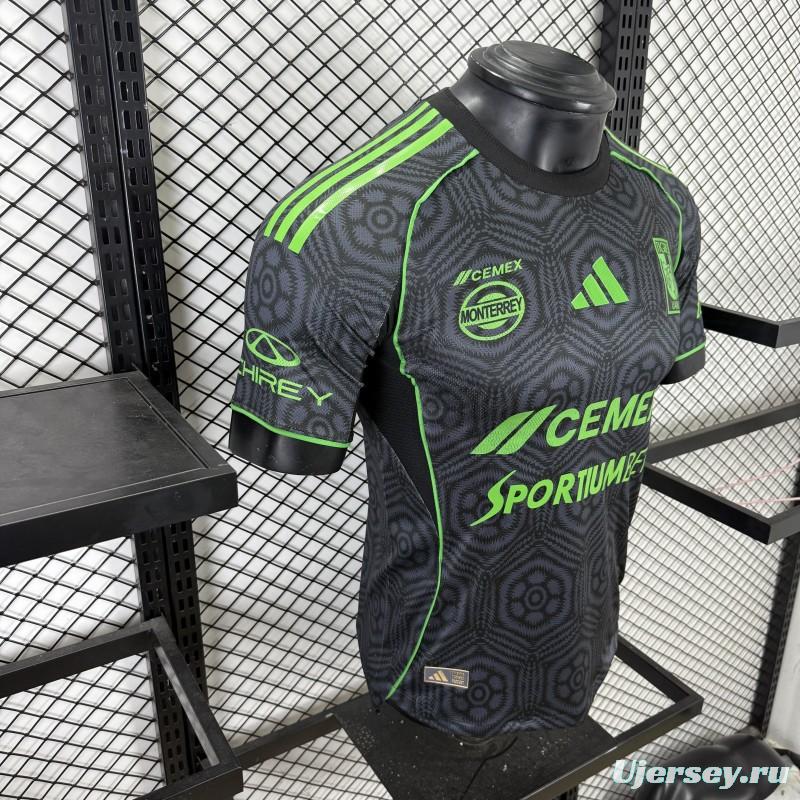 Player Version 25/26 Tigres UANL Adidas Third / Special Edition Black Jersey （SPORTIUMBET Ver.）
