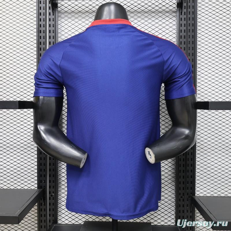 Player Version 26/27 Newcastle United Blue 1990 Vintage Remake  Short Sleeve Away Jersey