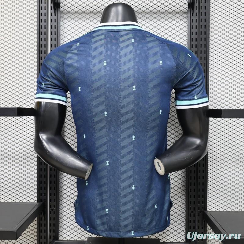 Player Version 2026 Germany  Navy Blue with Zigzag Pattern Away Jersey