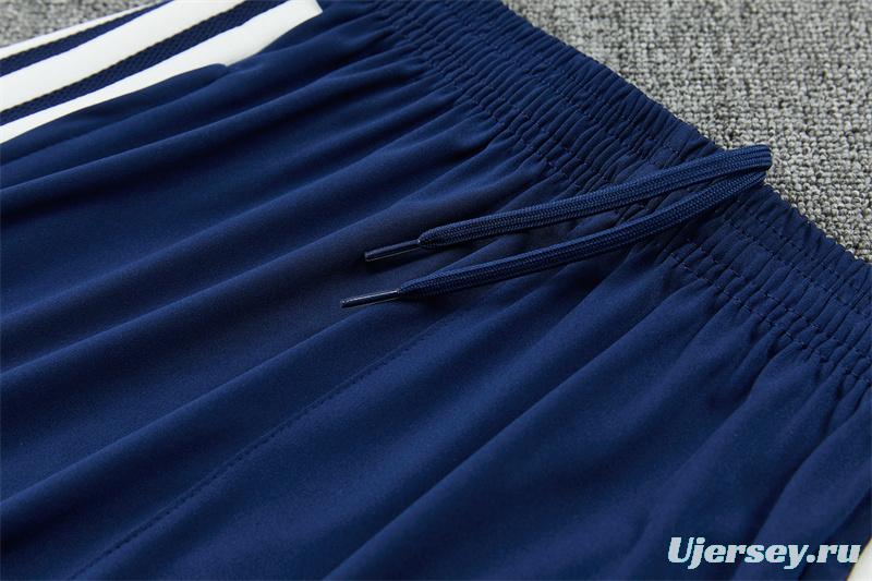 26/27 Real Madrid Away Navy Blue Half Zipper Jacket Tracksuit + Long Pants