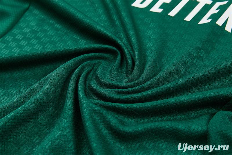 2026 Real Madrid Green & Cream  Short Sleeve+Soccer Shorts