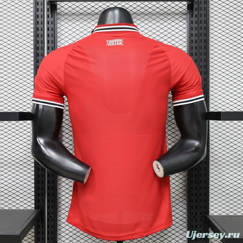 Player Version 25/26 Manchester United Red  Home Jersey