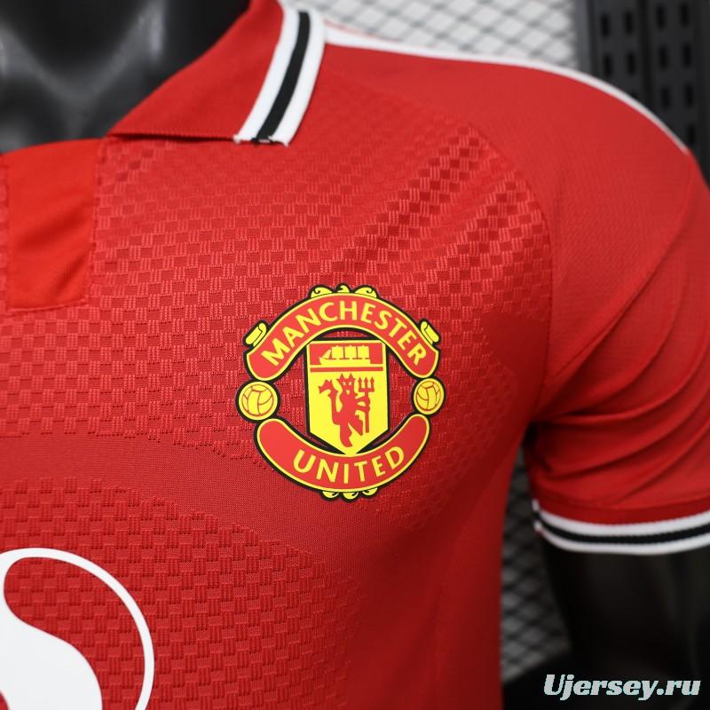 Player Version 25/26 Manchester United Red  Home Jersey