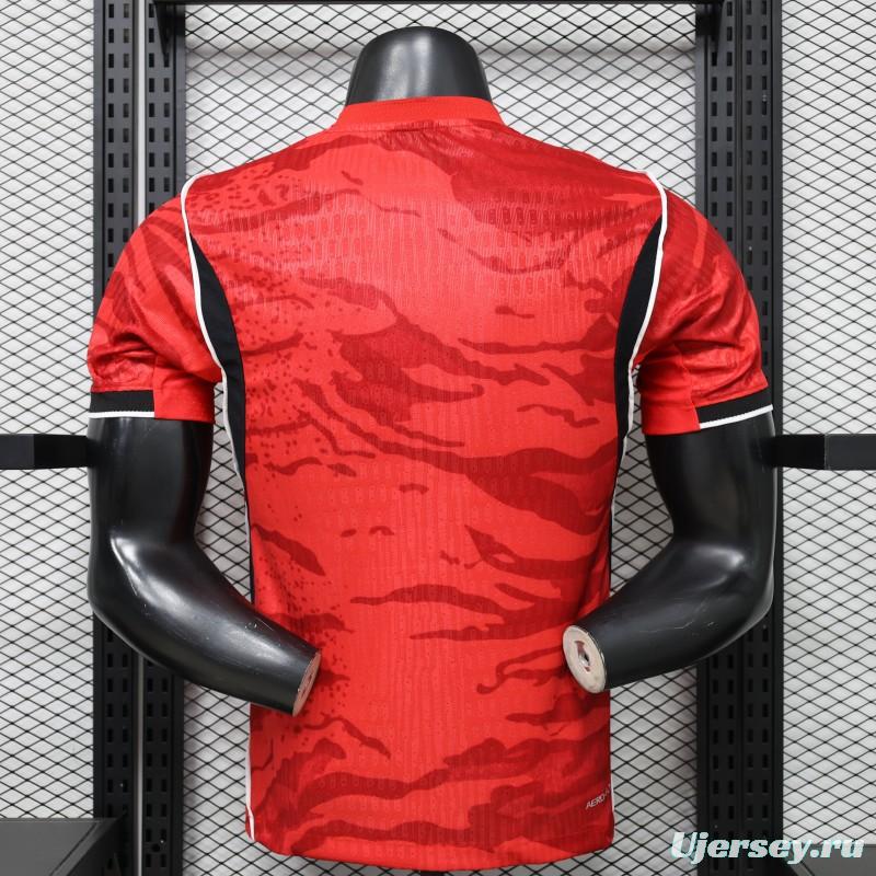 Player Version 2026 South Korea  Red  Home Jersey