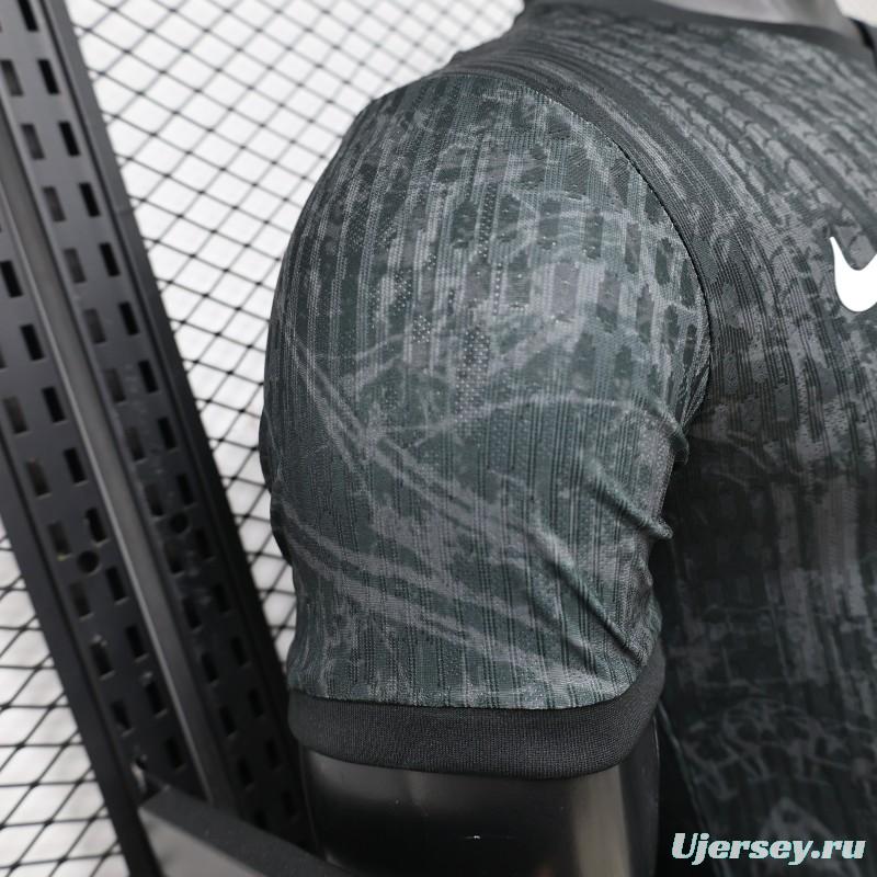 Player Version 26/27 FC Barcelona Dark Olive Green with Grunge Graffiti Third Jersey