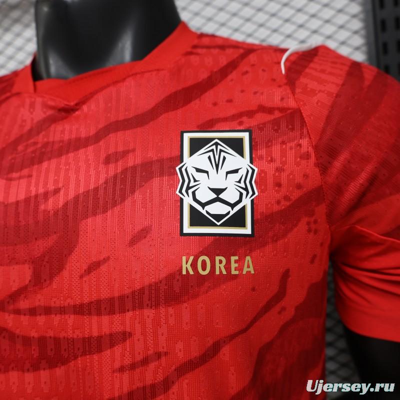 Player Version 2026 South Korea  Red  Home Jersey