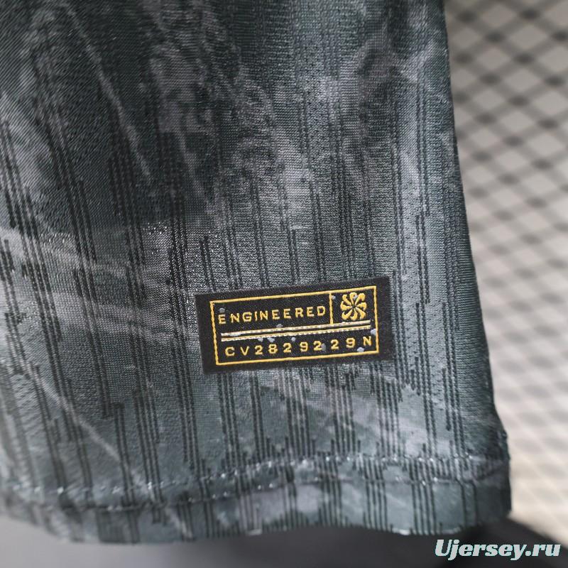 Player Version 26/27 FC Barcelona Dark Olive Green with Grunge Graffiti Third Jersey