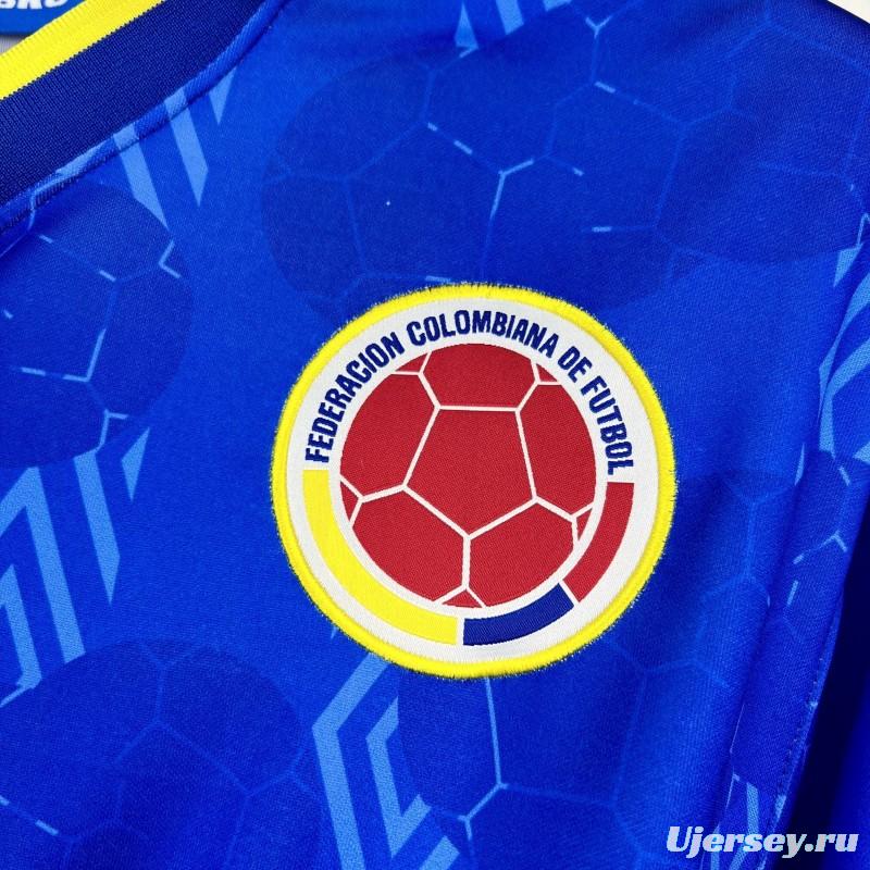 1994 Retro Colombia Away Long Sleeves Jersey