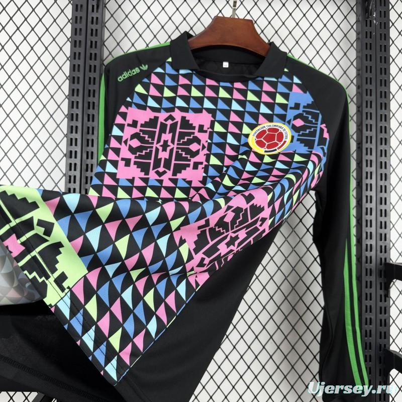 1990 Retro Colombia Goalkeeper Long Sleeve Jersey