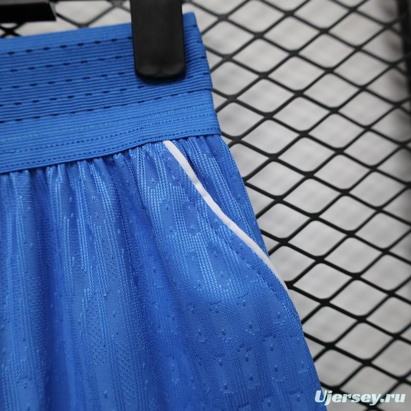 Player Version 26/27 Brazil  Royal Blue Jacquard Stripe Away Shorts