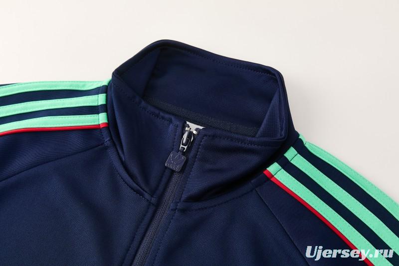 2026/27 Adidas Originals Navy Blue Full Zipper Jacket Tracksuit + Long Pants