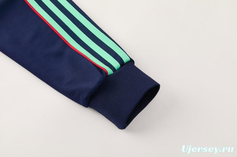 2026/27 Adidas Originals Navy Blue Full Zipper Jacket Tracksuit + Long Pants
