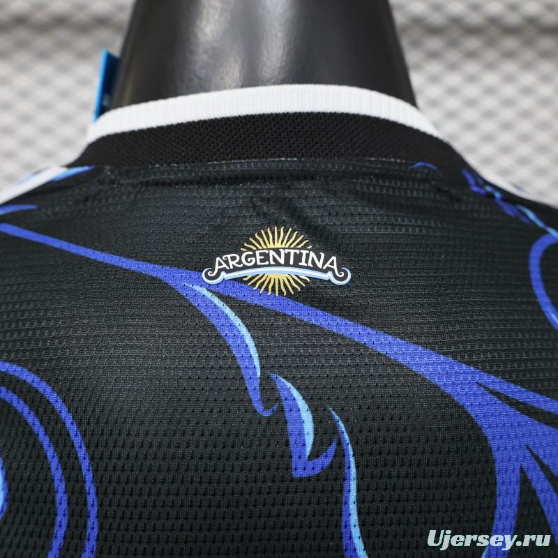 Player Version  26/27  Argentina  Black & Blue  Long Sleeve Jersey