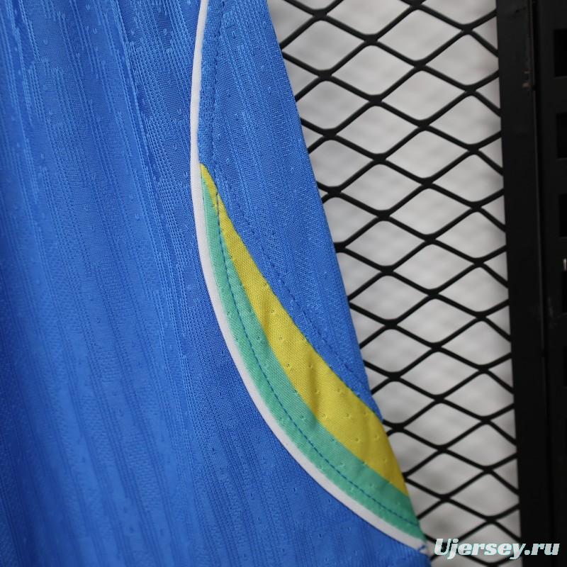 Player Version 26/27 Brazil  Royal Blue Jacquard Stripe Away Shorts