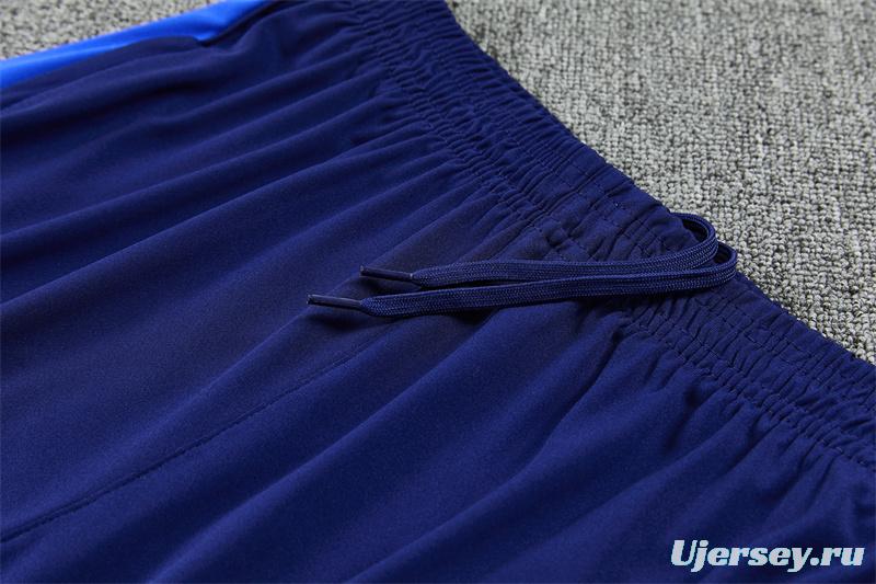 2026 Inter Milan Royal Blue Half  Zipper Jacket Tracksuit + Long Pants (Nike)