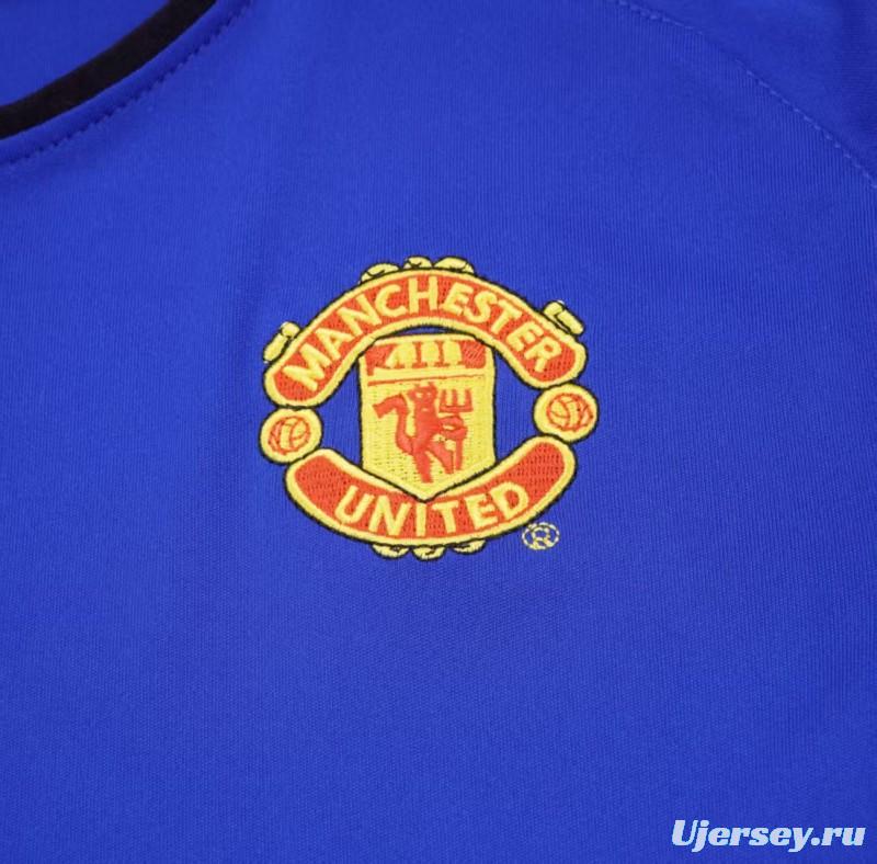 Retro Kids 02/03 Manchester United Blue Third Jersey