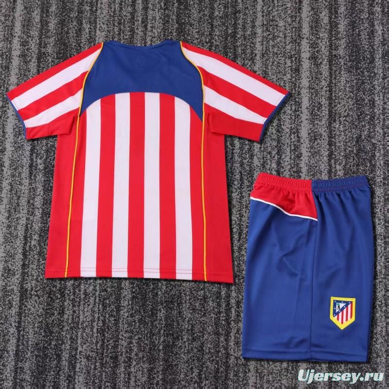 Retro Kids 04/05 Atletico Madrid Home Jersey