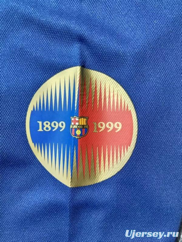 Retro 1899/1999 Kids Barcelona Centennial Long Sleeve Jersey