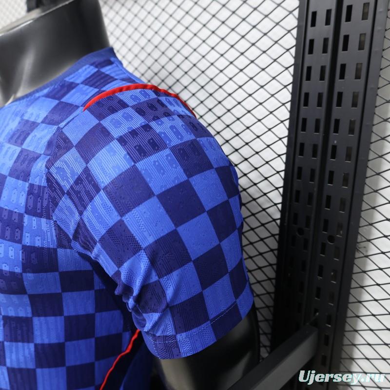Player Version 2026 Croatia Away Blue  Jersey