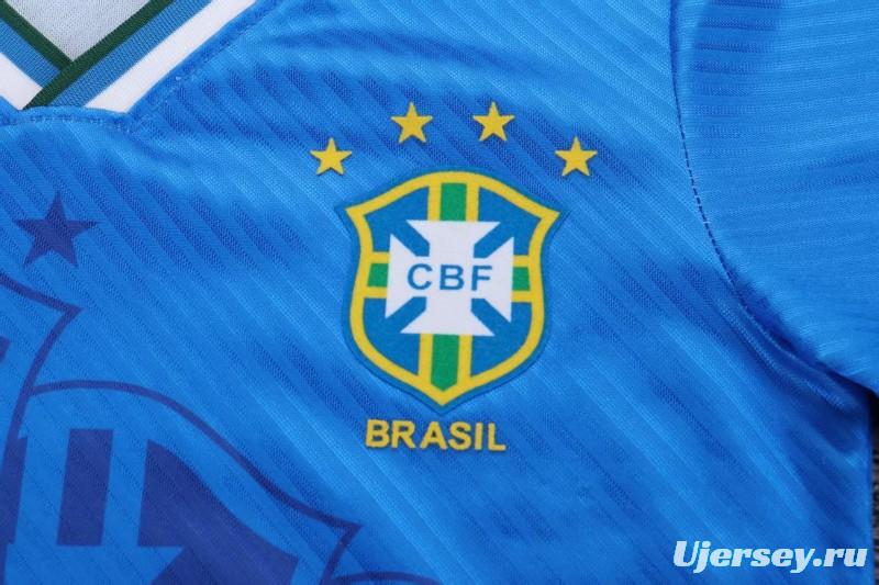 Retro Kids 1996 Brazil Away Jersey