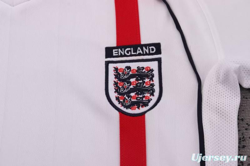 Retro Kids 2002 England Home Jersey