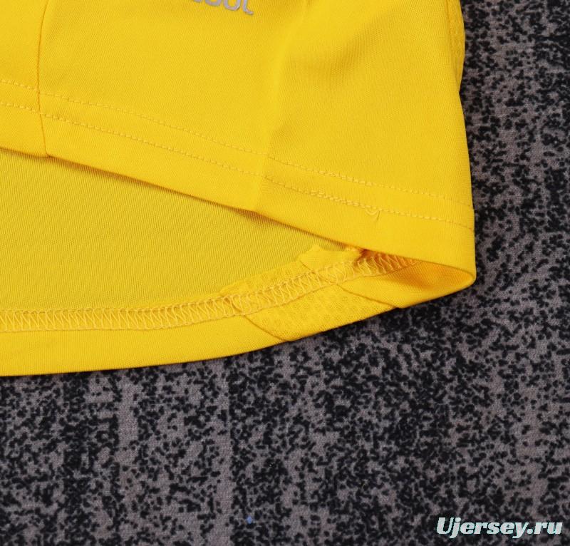 Retro Kids 11/12 Real Madrid Yellow Goalkeeper Jersey