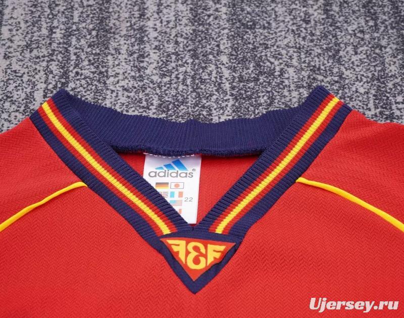 Retro Kids 1998 Spain Home Jersey