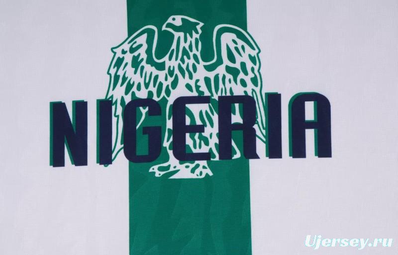 Retro Kids 1996  Nigeria Away White Jersey