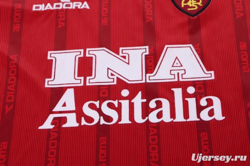Retro Kids 99/00 Roma Home Jersey