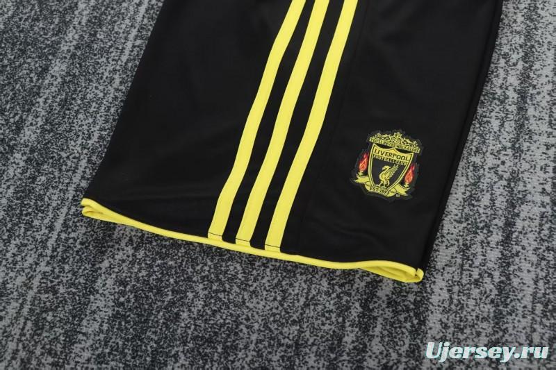 Retro 2010/11 Kids Liverpool Black & Yellow Away Jersey