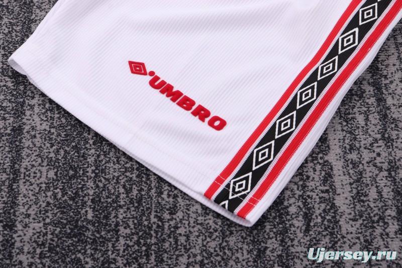 Retro Kids 98/99 Manchester United White Commemorative Jersey