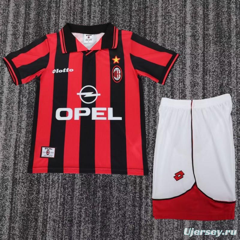 Retro Kids 97/98 AC Milan Home Jersey