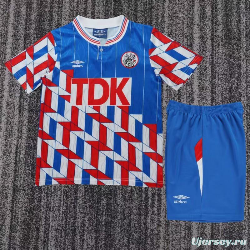 Retro Kids 89/90 Ajax Away Jersey