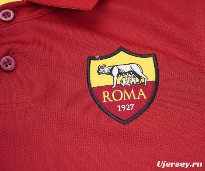 Retro Kids 14/15 AS Roma Maroon Home Jersey