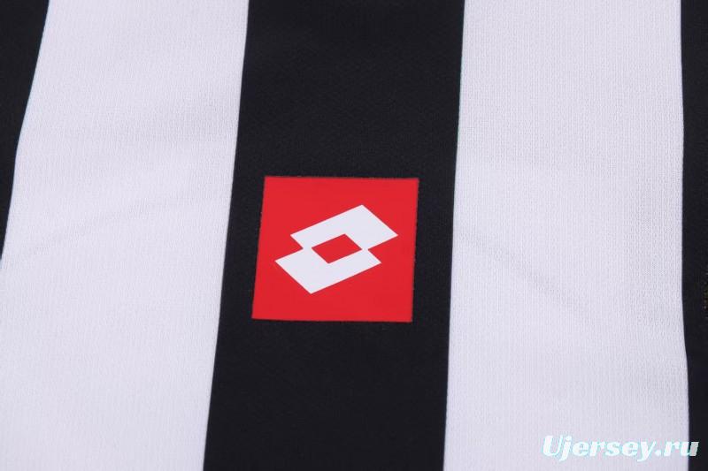Retro Kids 02/03 Juventus Black White Home Jersey