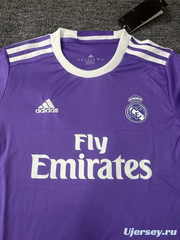 Retro Kids 16/17 Real Madrid Away Long Sleeve Jersey