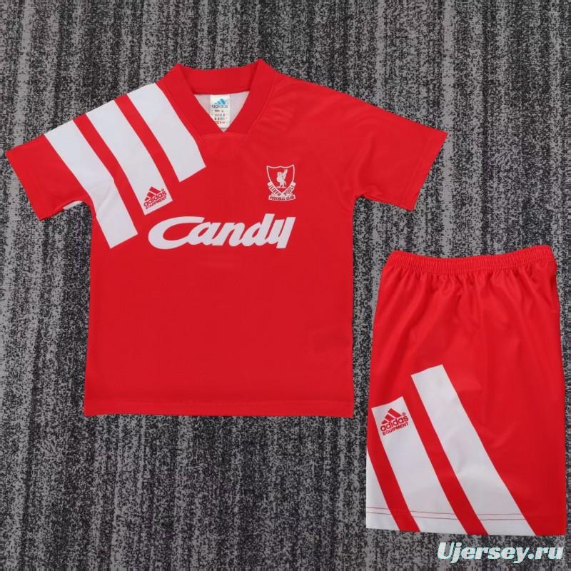 Retro Kids 91/92 Liverpool Home Jersey