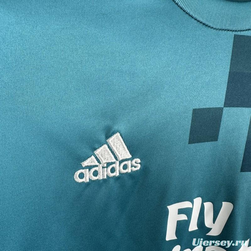 Retro Kids 17/18 Real Madrid Third Long Sleeve Jersey
