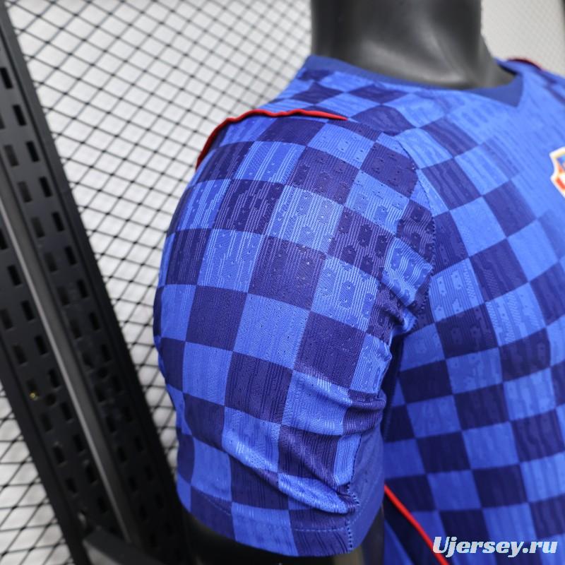 Player Version 2026 Croatia Away Blue  Jersey