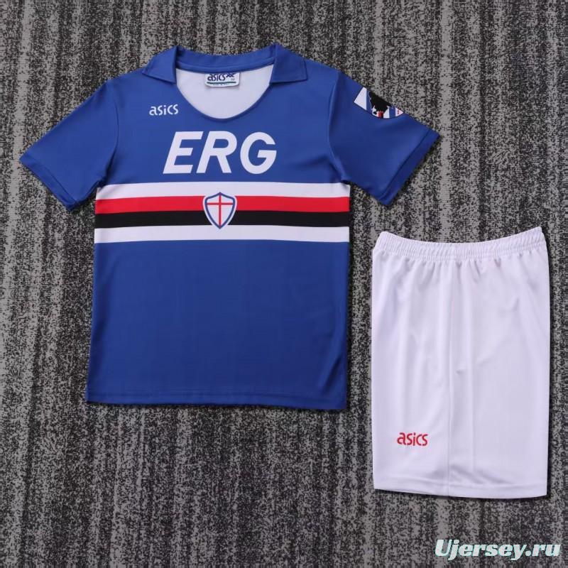 Retro Kids 1990/91 Sampdoria Home Jersey
