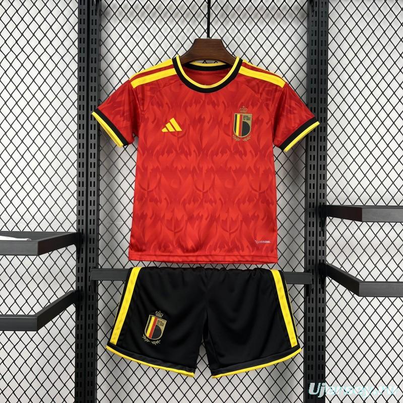 2026 Kids Belgium World Cup Home Kit