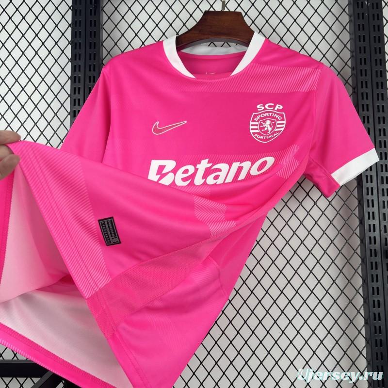 2026/27 Mens Sporting CP Pink October Jersey