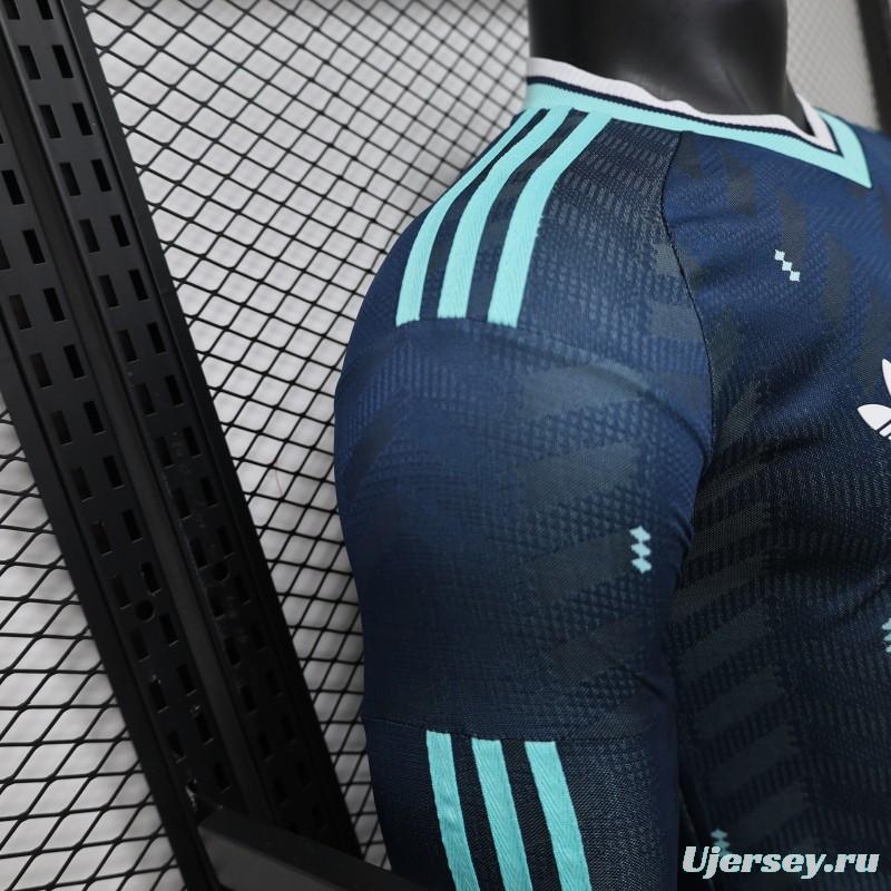 Player Version 2026 Germany Away Navy Blue  Long Sleeve Jersey