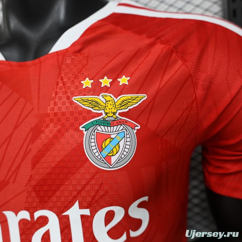 Player Version 26/27 SL Benfica Home Red Jersey