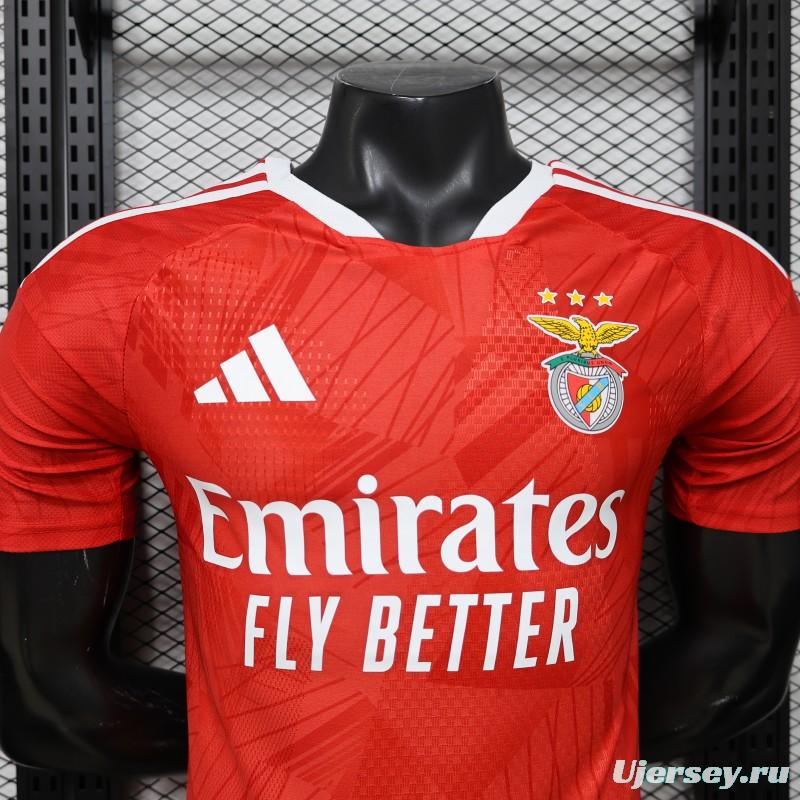 Player Version 26/27 SL Benfica Home Red Jersey