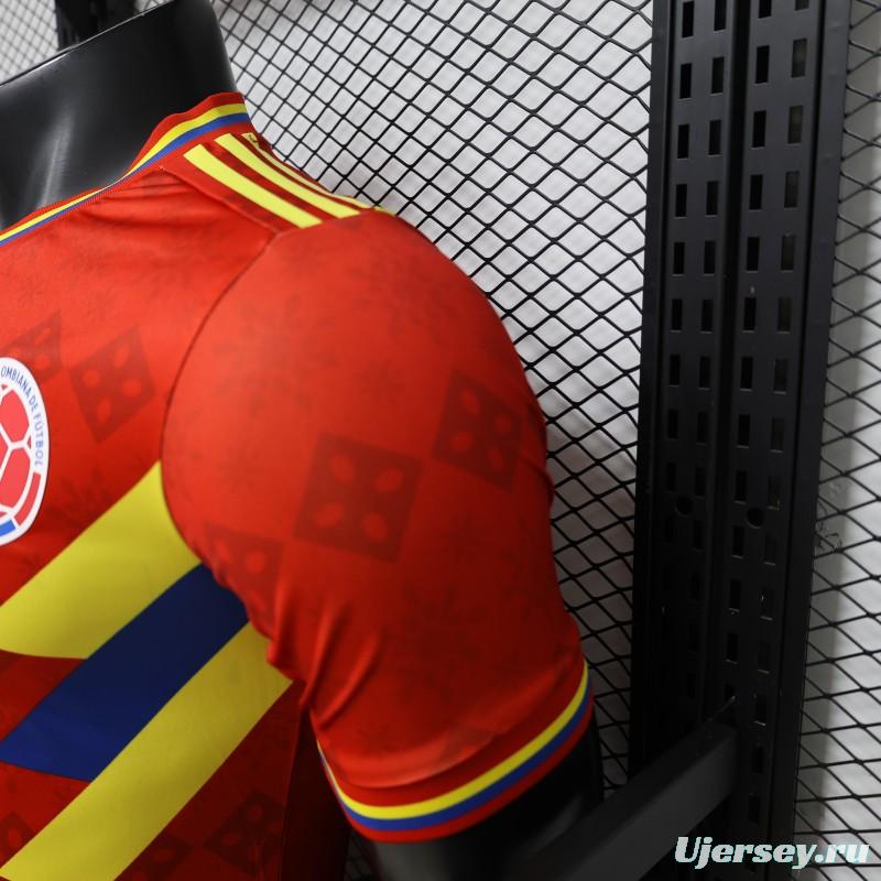 Player Version 2026 Colombia Special Edition  Away Red Jersey