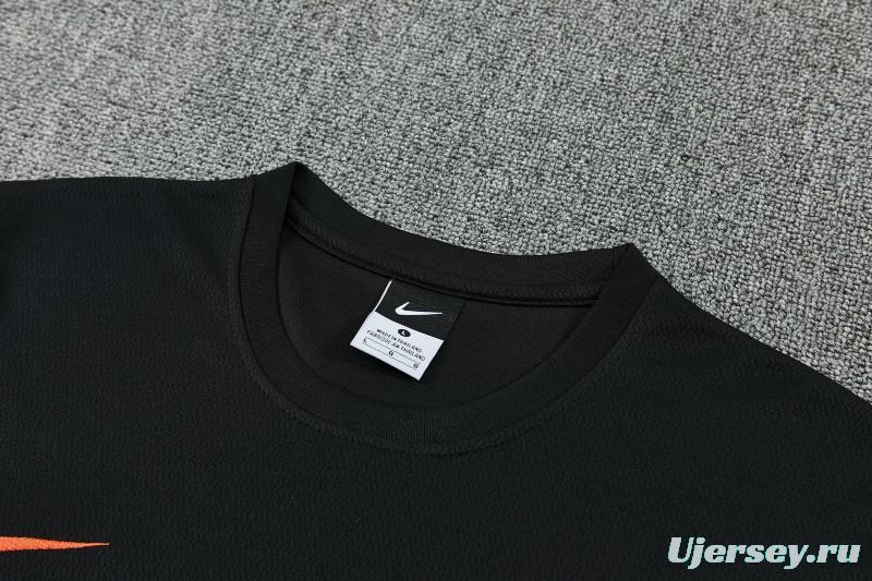 26/27 Inter Milan Black Short  Sleeve Tracksuit + Long Pants